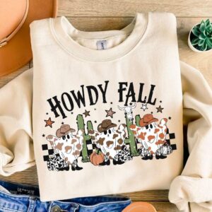 Howdy Fall Ghost Png, Fall Vibes Png, Fall Pumpkins Sublimation, Fall Autumn Png, Fall Season Png, Halloween Png, Spooky