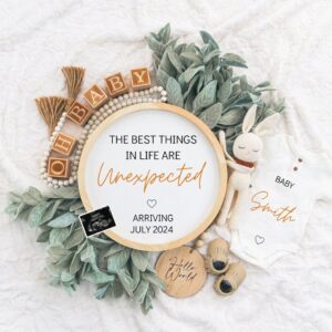 Digital Pregnancy Announcement / Pregnancy Reveal / Social Media / Gender Neutral / Facebook / Instagram / Boho / Person