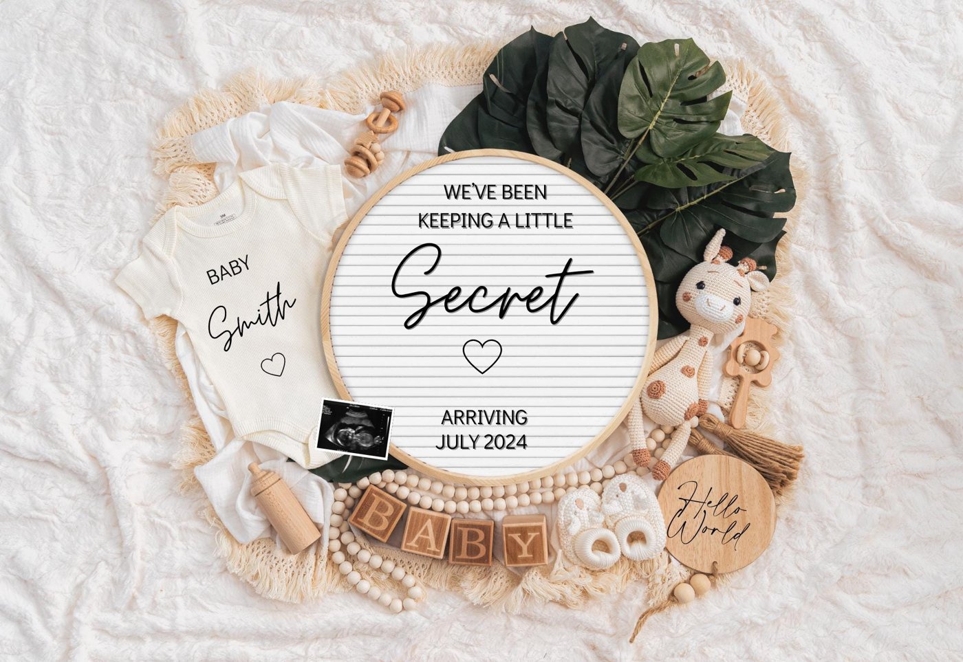Digital Pregnancy Announcement, Baby Announcement, Pregnancy Reveal Ideas, Instant Download, Safari, Giraffe, Personaliz