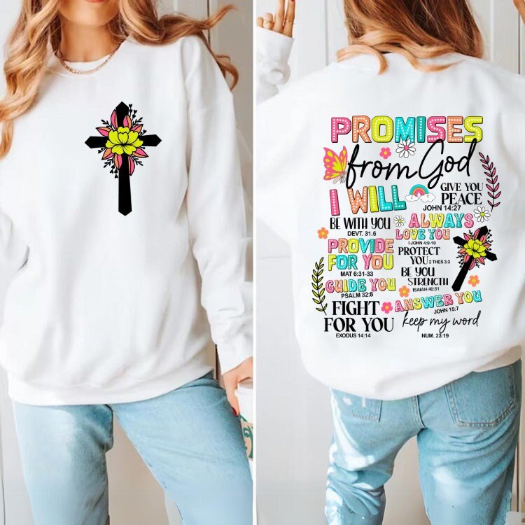 Promises From God Png Sublimation Design, Bible Verse Png, Jesus Christian Png, Faith Png, Inspirational Png, Religious