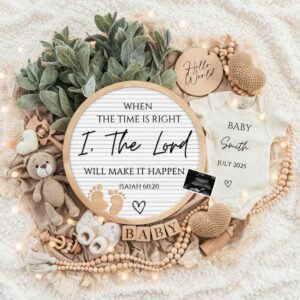 Digital Pregnancy Announcement / Pregnancy Reveal / Social Media / Gender Neutral / Facebook / Instagram / Boho / Person