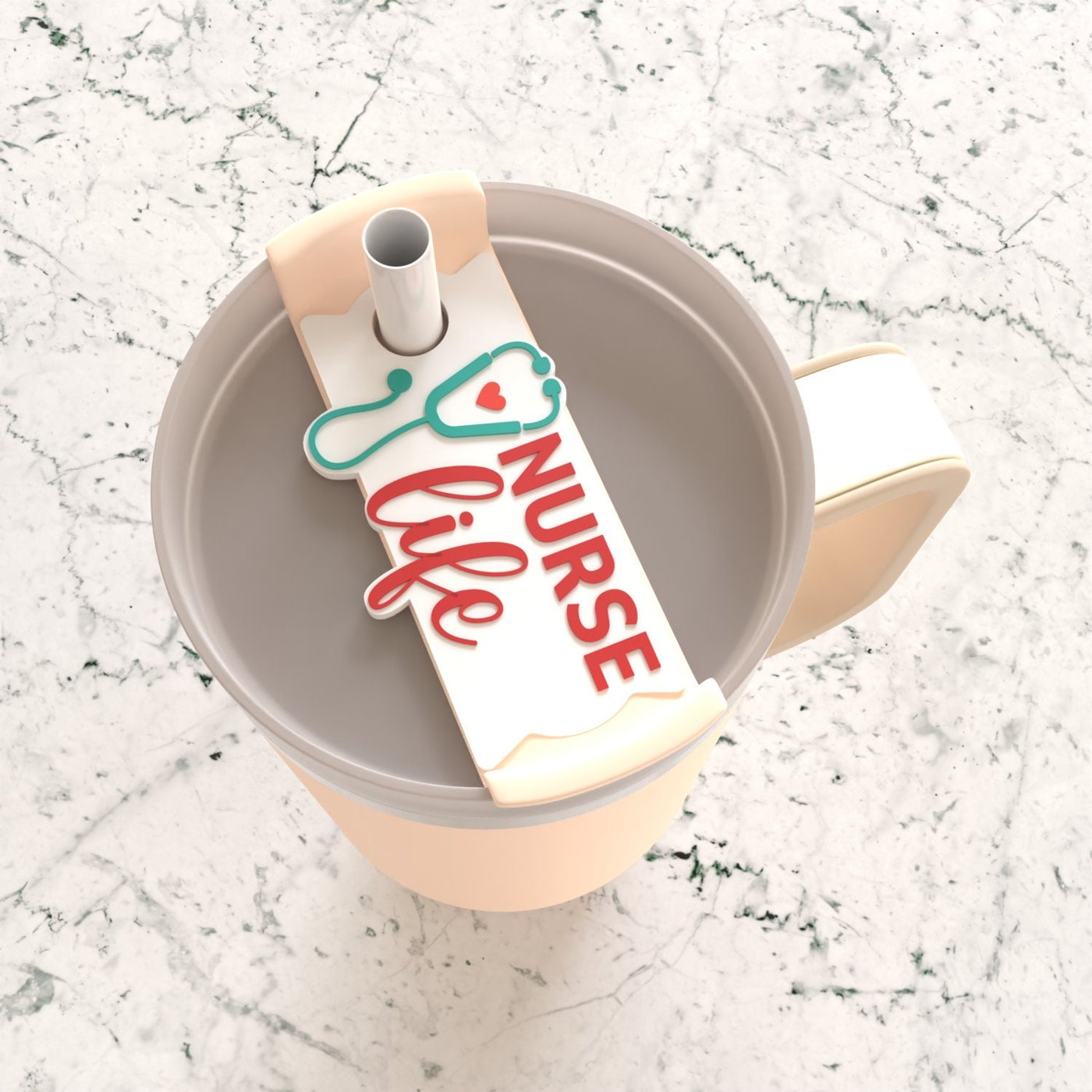Nurse Life, CNA, Tumbler Topper Svg, Tumbler Name Tag Laser File, 40oz Tumbler Topper Cut File, Name Plate Svg, Tumbler