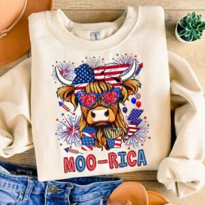 Western America Highland Cow png, 4th Of july png, Western sublimation, American Flag Png, Usa png, America png, America