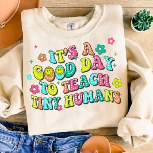 Its a good day to teach tiny humans Teacher Bright Doodles Dots Png, Back To school, Teacher Appreciation, Custom Teache