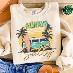 Always salty PNG | Summer design png | Beach shirt png | Sublimation design | Instant download | Summer shirt png | Retr