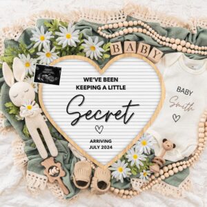 Digital Pregnancy Announcement / Pregnancy Reveal / Social Media / Gender Neutral / Facebook / Instagram / Boho /Persona