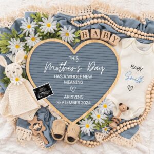 Mother's day Digital Pregnancy Announcement, Gender Neutral Editable Template, Floral Baby Announcement, Personalized ba