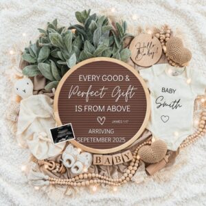 Digital Pregnancy Announcement / Pregnancy Reveal / Social Media / Gender Neutral / Facebook / Instagram / Boho / Person