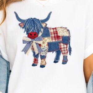 Western America Highland Cow png, America png, American Flag Png, Usa png, America Designs, Freedom, 4th Of july png, We