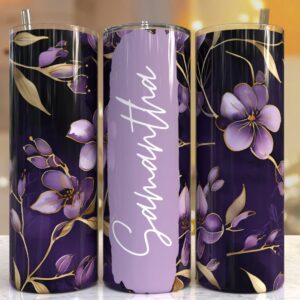 Add your own text Floral tumbler, 20oz Skinny Tumbler Sublimation Designs Tumbler PNG File Digital Download, Colorful F