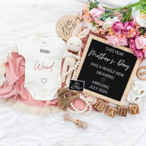 Mother's day Digital Pregnancy Announcement, Gender Neutral Editable Template, Floral Baby Announcement, Whole New Meani