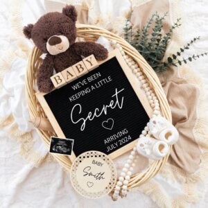 TeddyBear Digital Pregnancy Announcement / Pregnancy Reveal / Social Media / Gender Neutral / Facebook / Instagram / Boh