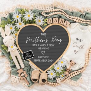 Mother's day Digital Pregnancy Announcement, Gender Neutral Editable Template, Floral Baby Announcement, Personalized ba