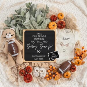 Fall Game Fall Pregnancy Announcement Digital Baby Announcement Autumn Gender Neutral Gender Reveal Boy Social Media Rev