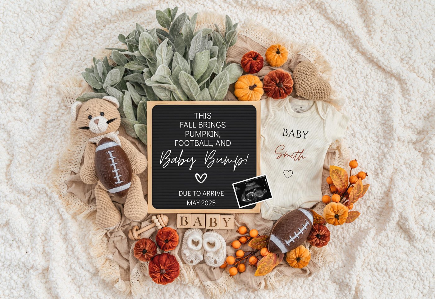 Fall Game Fall Pregnancy Announcement Digital Baby Announcement Autumn Gender Neutral Gender Reveal Boy Social Media Rev
