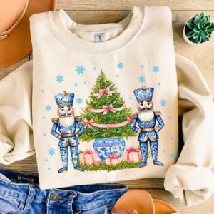 Chinoiserie Nutcracker Christmas PNG, Preppy Christmas Png, Holiday Vibes, Nutcracker Png, Pink Christmas Png Sublimatio