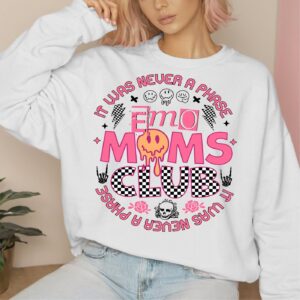 Emo Moms Club, Mothers day Funny png, Sublimation Design, Mama Png Design Download, Retro Mama png