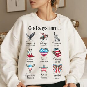 Coquette God Says I Am 4th of July png, 4th of july png, Christian 4th of july png, America png, Blessed png, Independen