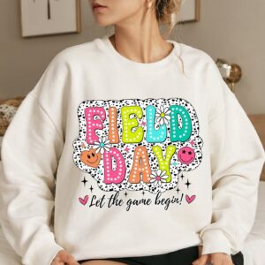 Field Day Let The Games Begin PNG, Field Day Dalmatian Dots Png, Field Day Design Png, Last day of School Png,Funny Teac