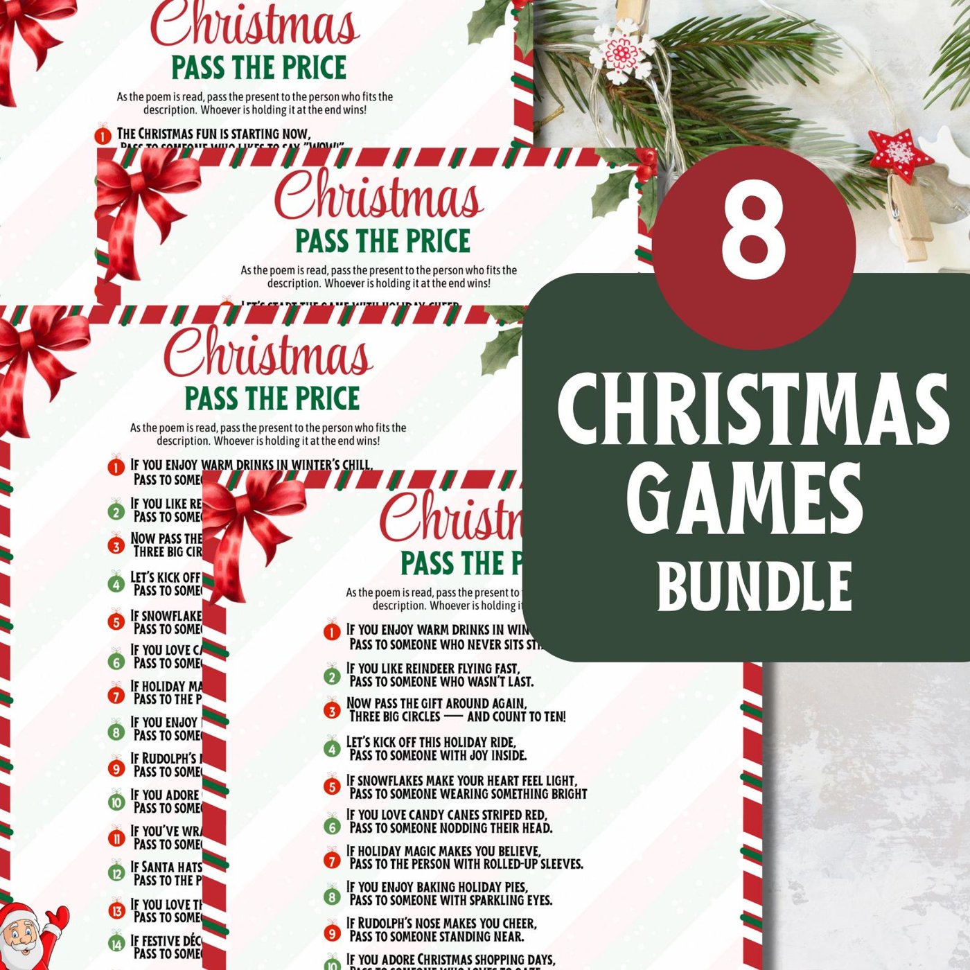 Christmas Pass the Prize Game, Teen Christmas Game, Christmas Left Right Game, Christmas Pass the Present Game, Christma