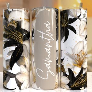 Add your own text Floral tumbler, 20oz Skinny Tumbler Sublimation Designs Tumbler PNG File Digital Download, Colorful F
