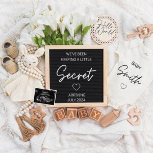 Digital Pregnancy Announcement / Pregnancy Reveal / Social Media / Gender Neutral / Facebook / Instagram / Boho / Person