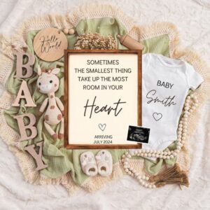 Pregnancy Announcement Digital, Spring Baby Announcement, Pregnancy Reveal Ideas, Instant Download, Green, Teddy Bear, I