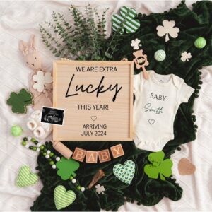 Spring is in The Air, Digital Pregnancy Announcement, Baby Announcement, Floral Gender Neutral Template, Social Media Re
