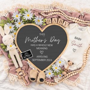 Mother's day Digital Pregnancy Announcement, Gender Neutral Editable Template, Floral Baby Announcement, Personalized ba