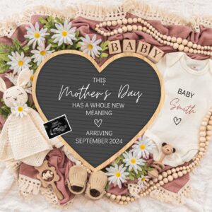 Mother's day Digital Pregnancy Announcement, Gender Neutral Editable Template, Floral Baby Announcement, Personalized ba