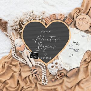 Digital Pregnancy Announcement / Pregnancy Reveal / Social Media / Gender Neutral / Facebook / Instagram / Boho / Person