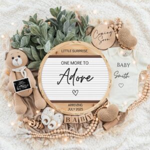 Digital Pregnancy Announcement / Pregnancy Reveal / Social Media / Gender Neutral / Facebook / Instagram / Boho / Person