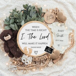 Digital Pregnancy Announcement / Pregnancy Reveal / Social Media / Gender Neutral / Facebook / Instagram / Boho / Person