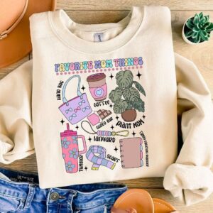 Favorite mom things, Mothers day png, Sublimation Design, Mama Png Design Download, Retro Mama png