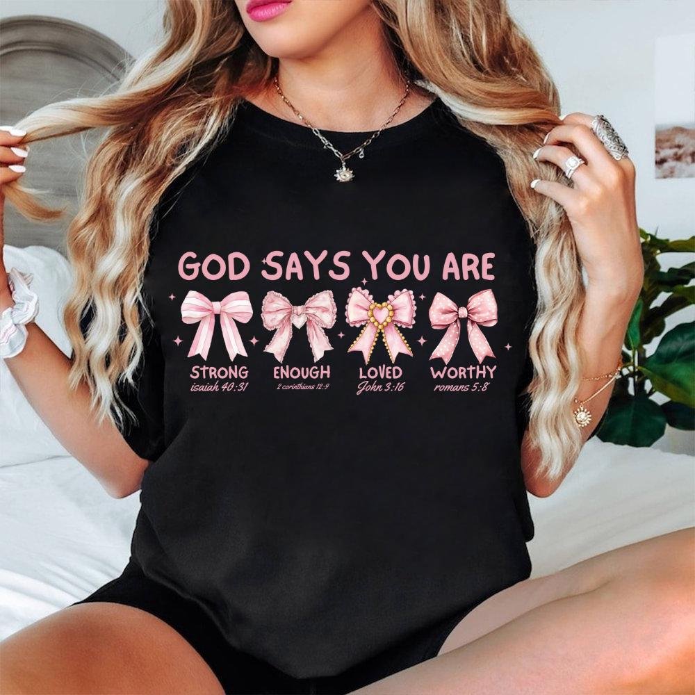God says you are coquette png sublimation design download, Christian png, Religious png, bible verse png, sublimate desi