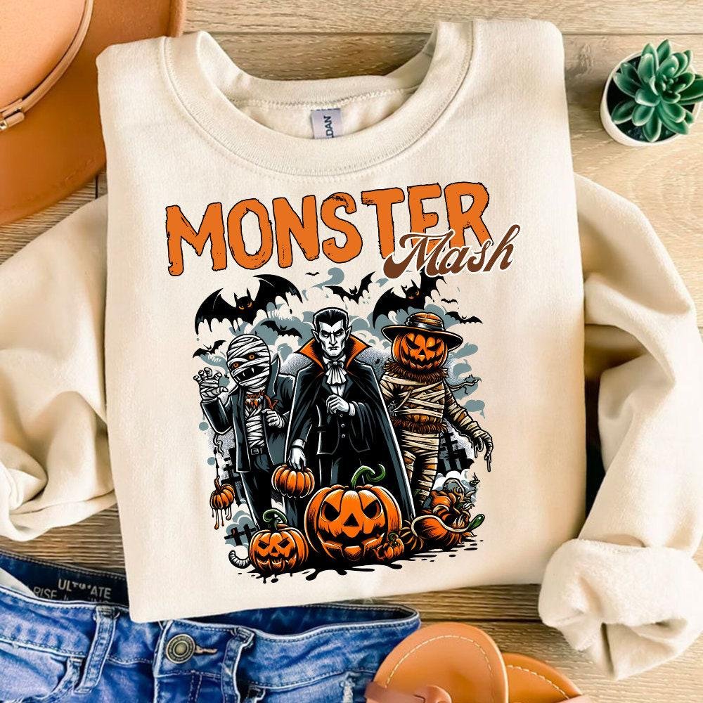 Monster mash Png, Fall Vibes Png, Fall Pumpkins Sublimation, Fall Autumn Png, Fall Season Png, Halloween Png, Spooky