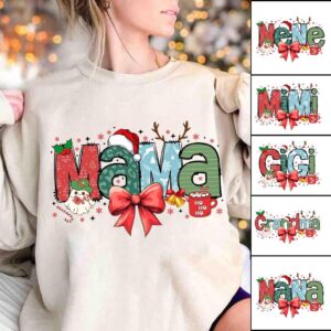 Christmas Mama Gigi Nana Claus Bundle Png, Christmas Reindeer png, Grandma Christmas Png, Xmas Sublimation Design, Mama