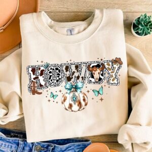 Howdy Fall Western Pumpkin Png Sublimation, Fall Png, Western Pumpkin Png, Coquette Bow Pumpkin, Fall T-shirt Design, Fa