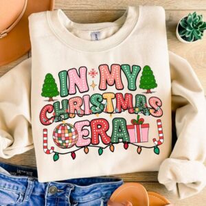 In My Christmas Era Png, Retro Christmas Png, Christmas Doodle Dots, Merry Christmas, Vintage Christmas Png, Christmas S