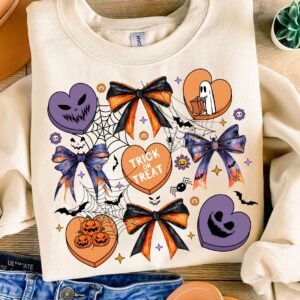Coquette Halloween Png, Halloween png, Girly Halloween png, Halloween Vibes Png, Candy Heart Sublimation Designs, Spook