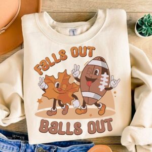 Falls out balls out Png, Fall Vibes Png, Fall Pumpkins Sublimation, Fall Autumn Png, Fall Season Png, Halloween Png, Spo