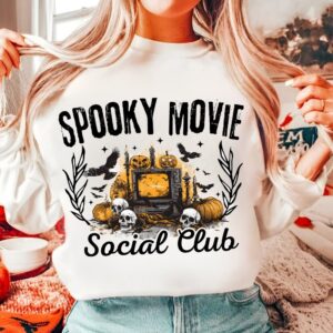 Halloween Spooky Movie social club Png, Halloween png, Girly Halloween png, Spooky Season Png, Halloween Vibes Png, Aest
