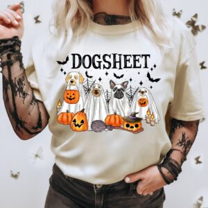Retro Dogsheet Png, Dogs Halloween png, Girly Halloween png, Spooky Season Png, Halloween Vibes Png, Aesthetic Png, Hall