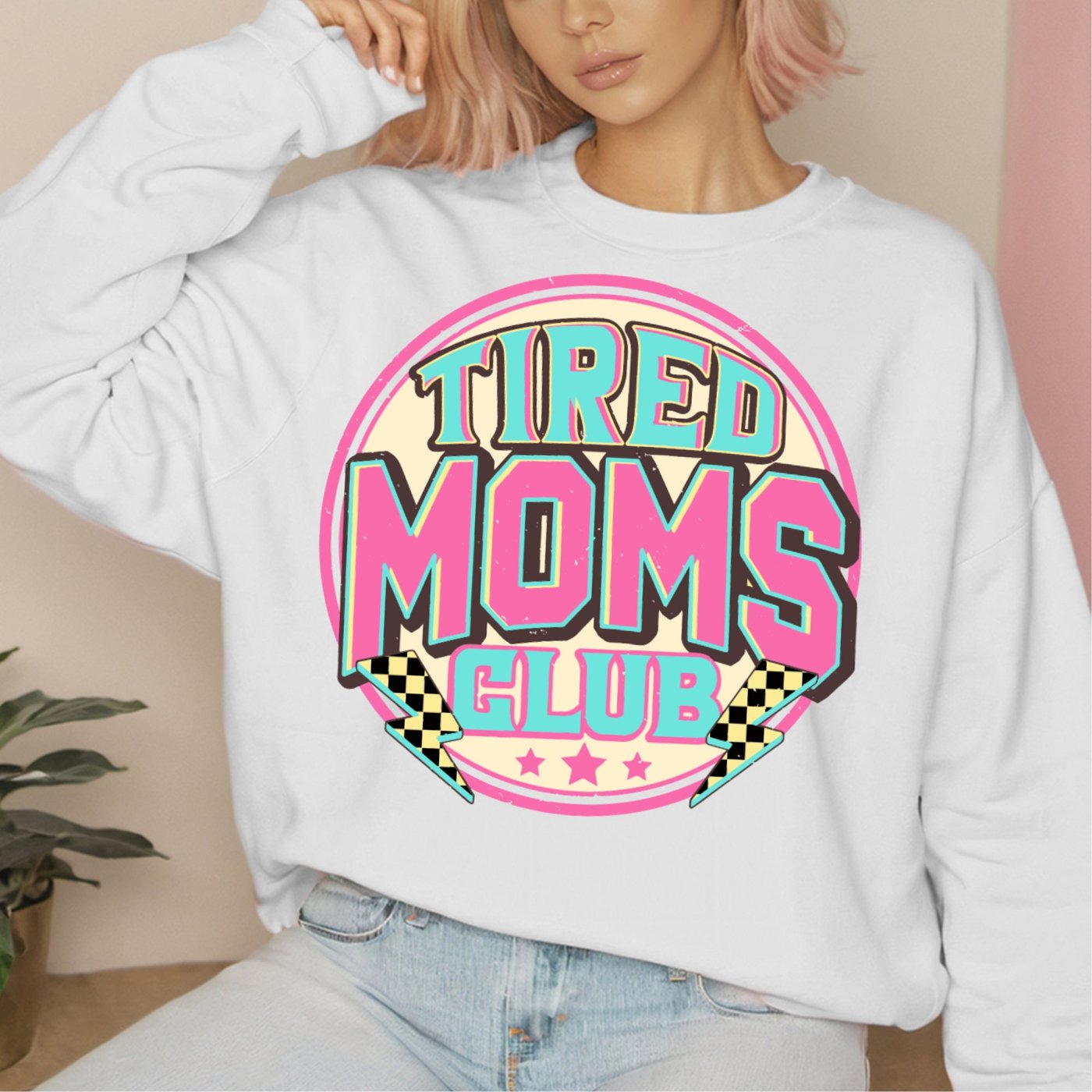 Tired Moms Club, Mothers day Funny png, Sublimation Design, Mama Png Design Download, Retro Mama png