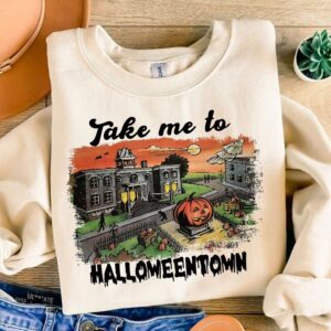 Take me to halloweentown Png, Halloween png, Girly Halloween png, Spooky Season Png, Halloween Vibes Png