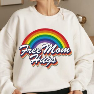 Free Mom Hugs Png, Pride Png, LGBTQ Png, Love Is Love Png, Gay Pride Png, Pride Month Png, Sublimation Design