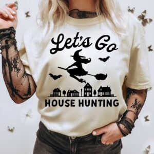 Retro Let's go House Hunting Png, Halloween png, Girly Halloween png, Spooky Season Png, Halloween Vibes Png, Aesthetic