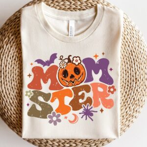 Halloween Pumpkin momster Png, Halloween png, Girly Halloween png, Spooky Season Png, Halloween Vibes Png