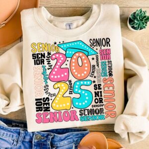Class of 2025 png, Senior 2025 PNG, Retro Graduation PNG, Sublimation Design, Digital Download Png, High school Senior S