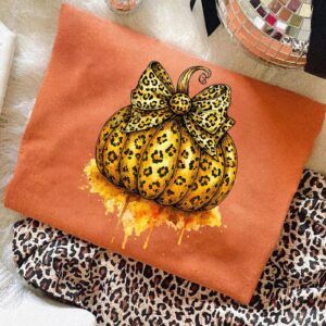 Halloween Retro Leopard Pumpkin Png, red balloon Halloween png, Girly Halloween png, Spooky Season Png, Halloween Vibes